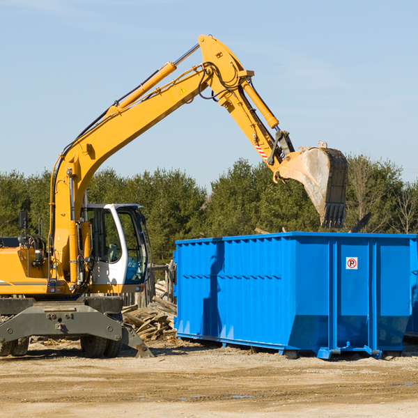 are there any restrictions on where a residential dumpster can be placed in Lincoln County TN